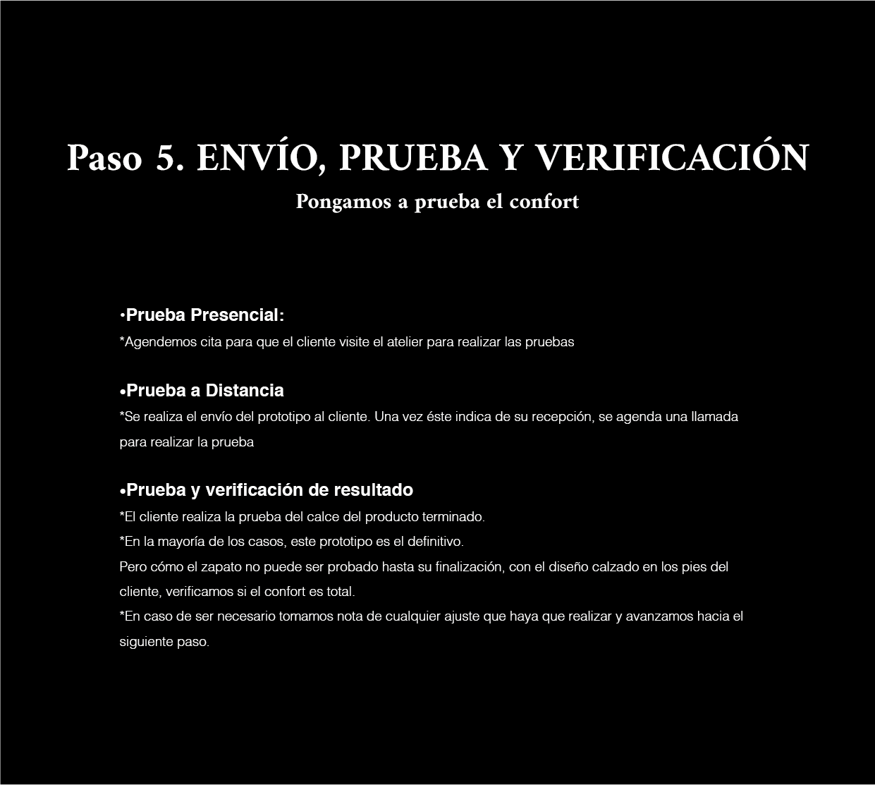 10. Paso 5. Envío, prueba y verificación